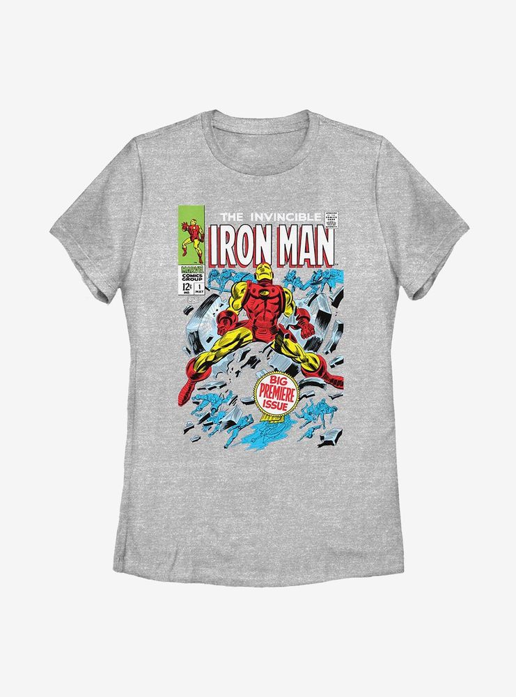 Marvel Iron Man Big Premiere Issue Womens T-Shirt