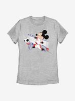 Disney Mickey Mouse France Kick Womens T-Shirt