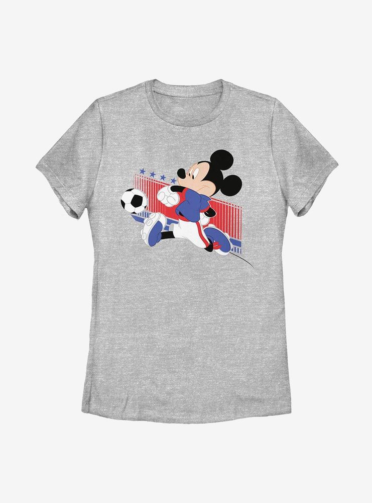 Disney Mickey Mouse USA Kick Womens T-Shirt