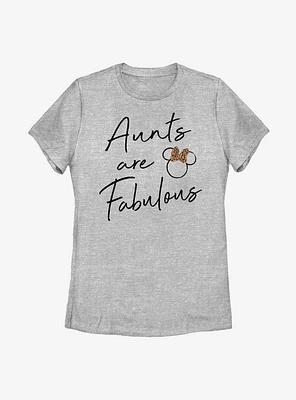 Disney Minnie Mouse Fab Aunt Womens T-Shirt