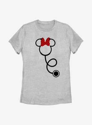 Disney Minnie Mouse Stethoscope Womens T-Shirt
