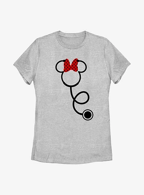 Disney Minnie Mouse Stethoscope Womens T-Shirt