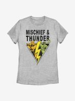 Marvel Thor Loki Cards Womens T-Shirt