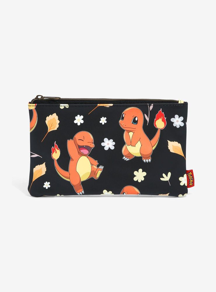 Loungefly Pokemon Charmander Floral Makeup Bag
