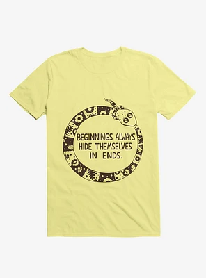 Beginnings Always Hide Themselves Ends Snake T-Shirt