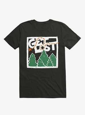 Get Lost Forest Map T-Shirt