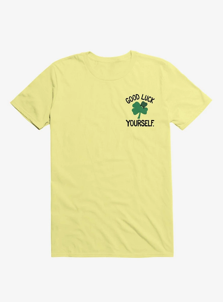 Good Luck Yourself Four Leaf Clover T-Shirt