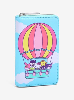 Loungefly Sanrio Hello Kitty & Friends Hot Air Balloon Small Zip Wallet - BoxLunch Exclusive