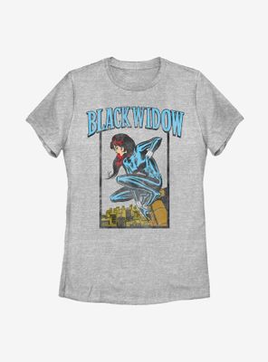 Marvel Black Widow Crouch Womens T-Shirt