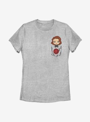 Marvel Black Widow Tiny Womens T-Shirt