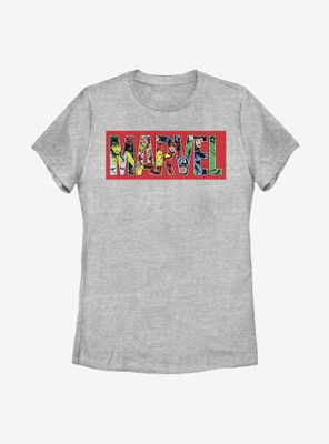 Marvel Logo Fill Womens T-Shirt