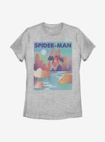 Marvel Spider-Man City Scene Womens T-Shirt