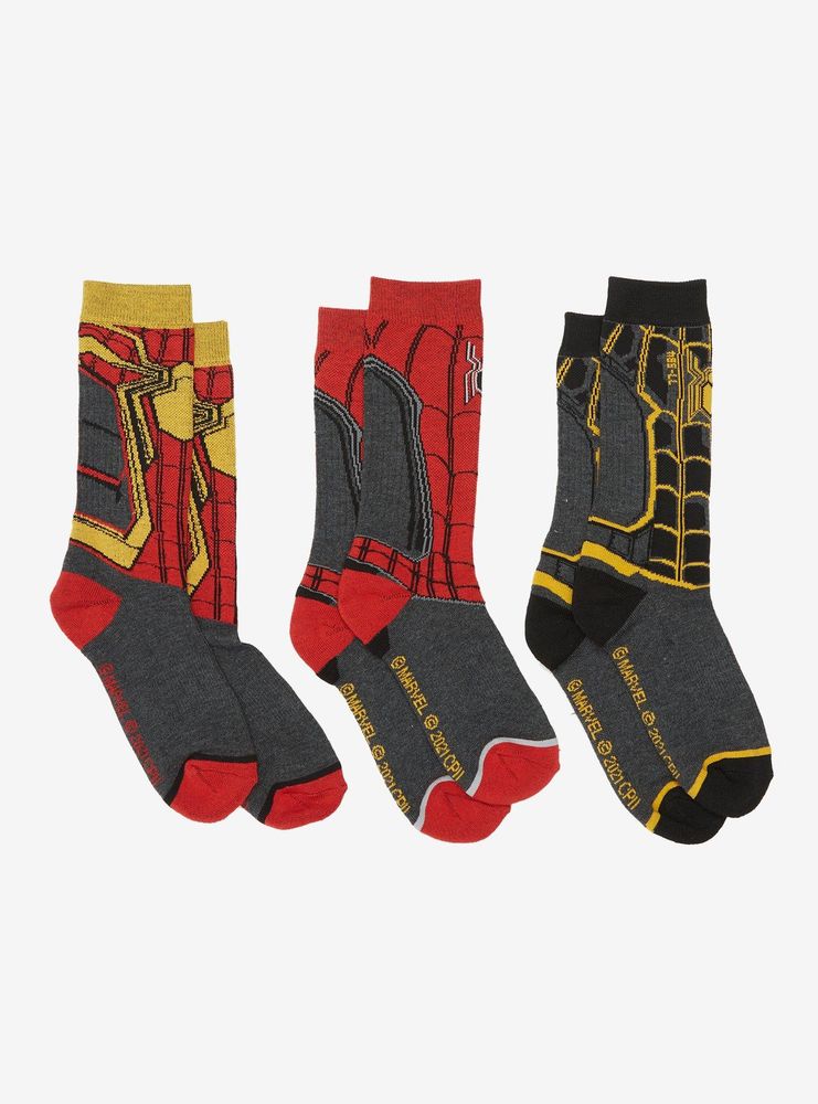 Marvel Spider-Man Hero Uniform Crew Sock 3 Pair