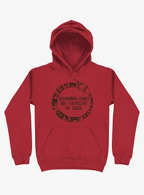 Beginnings Always Hide Themselves Ends Snake Hoodie