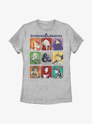 Dungeons & Dragons Character Squares Womens T-Shirt