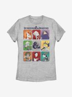 Dungeons & Dragons Character Squares Womens T-Shirt