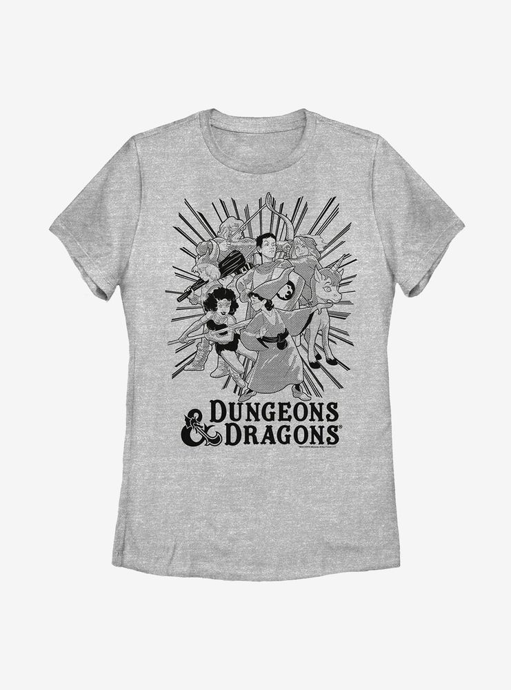 Dungeons & Dragons Group Ray Womens T-Shirt