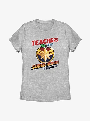Marvel Captain Teacher Hero Womens T-Shirt