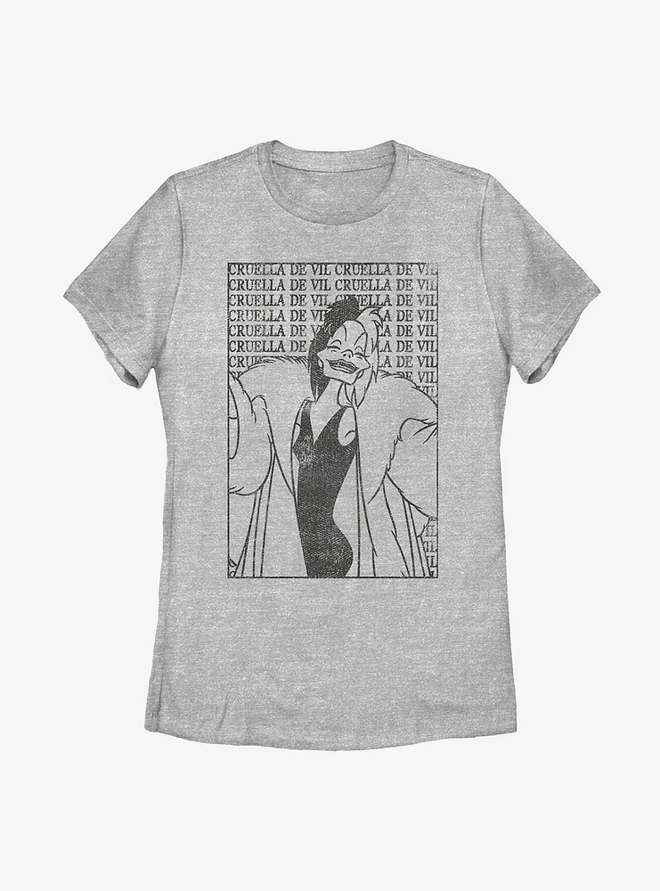 Disney Cruella De Vil Womens T-Shirt