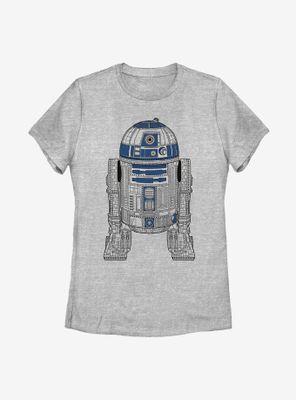 Star Wars Decorative R2-D2 Womens T-Shirt