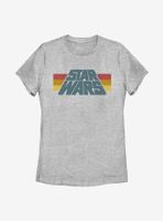 Star Wars Slant Logo Stripe Womens T-Shirt
