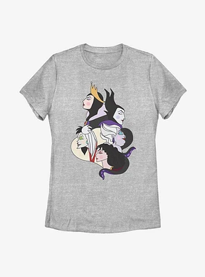 Disney Villains Wicked Profile Womens T-Shirt
