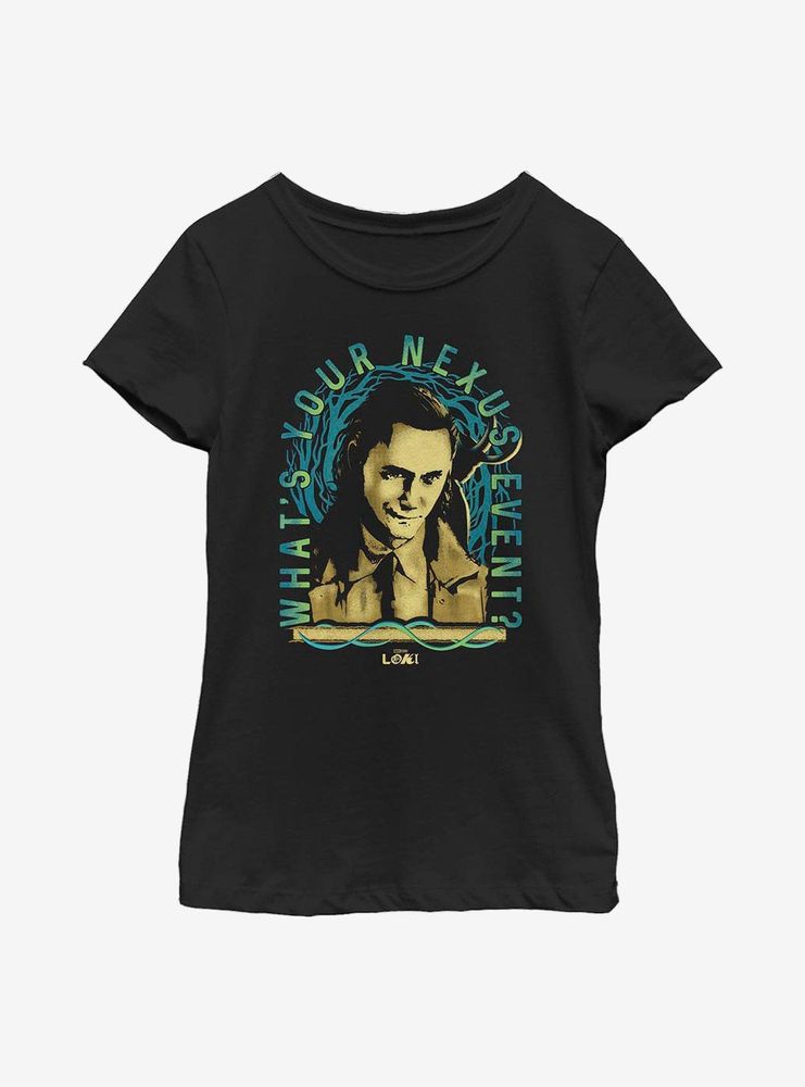 Marvel Loki Clocks Ticking Youth Girls T-Shirt