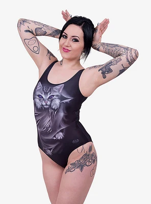 Black Cat Scoop Back Swimsuit