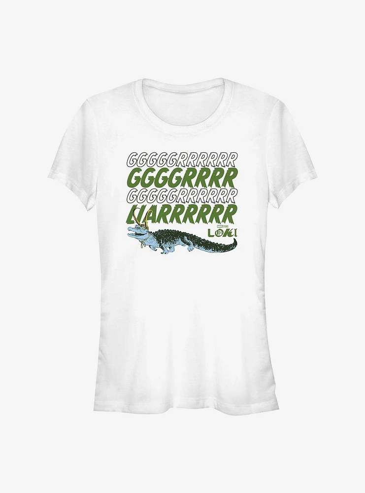 Marvel Loki Grrr Liar Alligator Girls T-Shirt