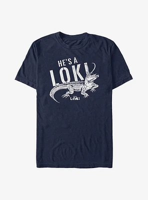 Marvel Loki He's A Alligator T-Shirt