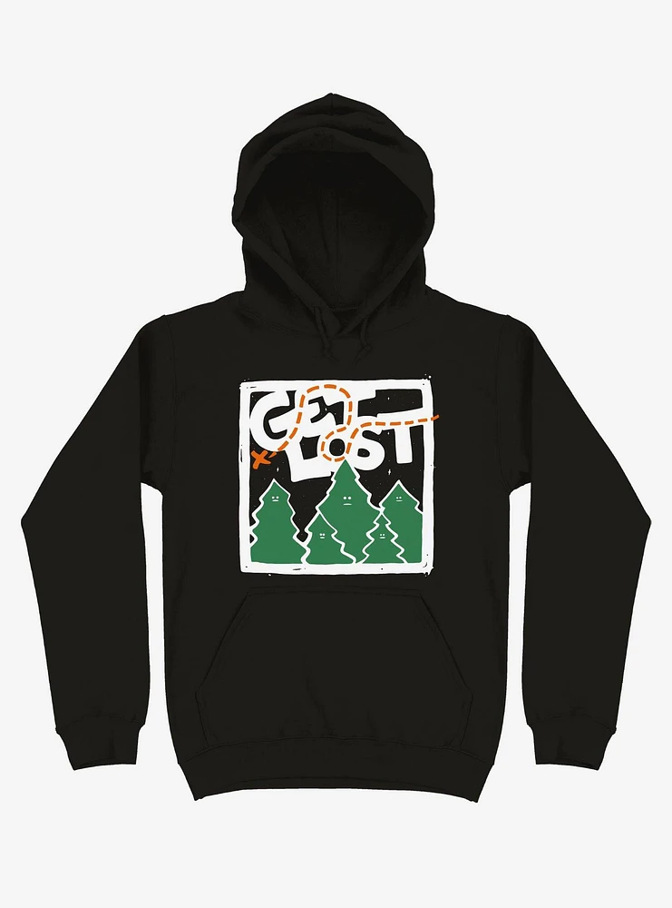 Get Lost Forest Map Hoodie