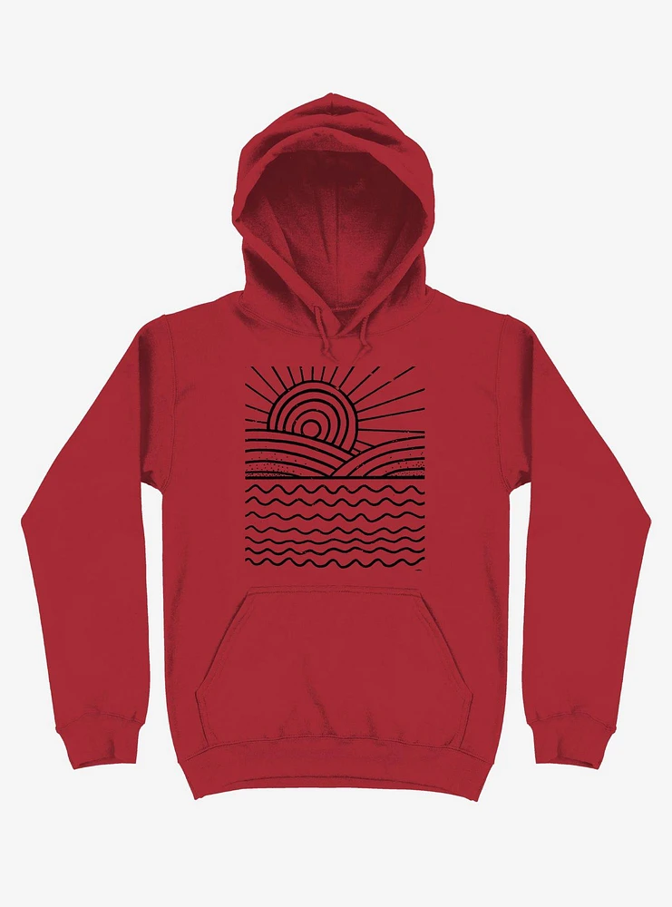 Ocean And Sun Art Hoodie