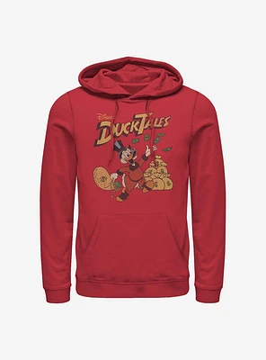 Disney Ducktales Scrooge Throwing Dollars Hoodie