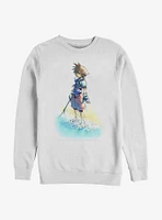 Disney Kingdom Hearts Beach Sora Crew Sweatshirt