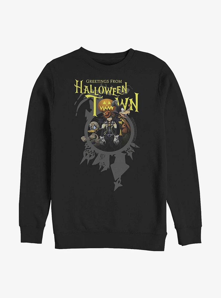Disney Kingdom Hearts Greetings Halloween Town Sweatshirt