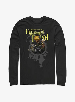 Disney Kingdom Hearts Greetings Halloween Town Long-Sleeve T-Shirt