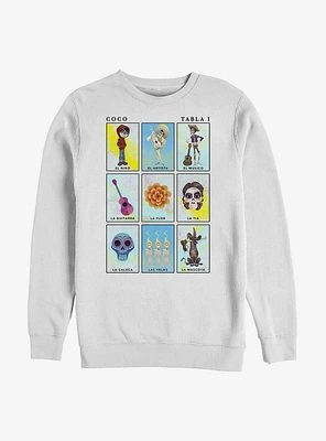 Disney Pixar Coco Card Art Crew Sweatshirt