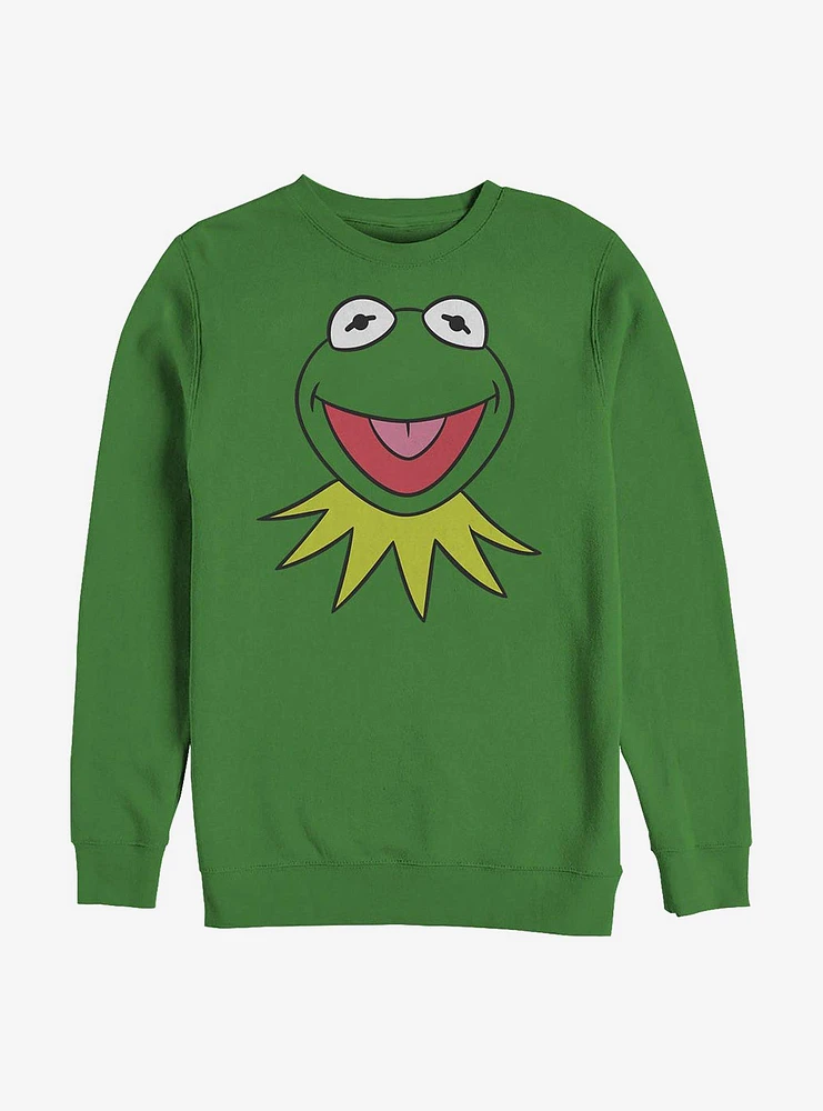 Disney The Muppets Kermit Big Face Crew Sweatshirt