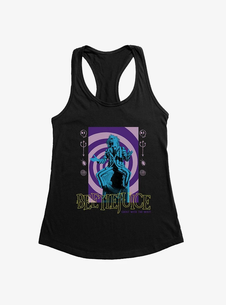 Beetlejuice Hypnotic Swirl Girls Tank