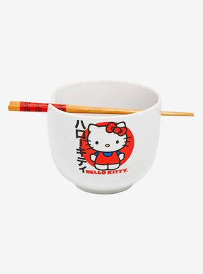 Sanrio Hello Kitty Ramen Bowl with Chopsticks