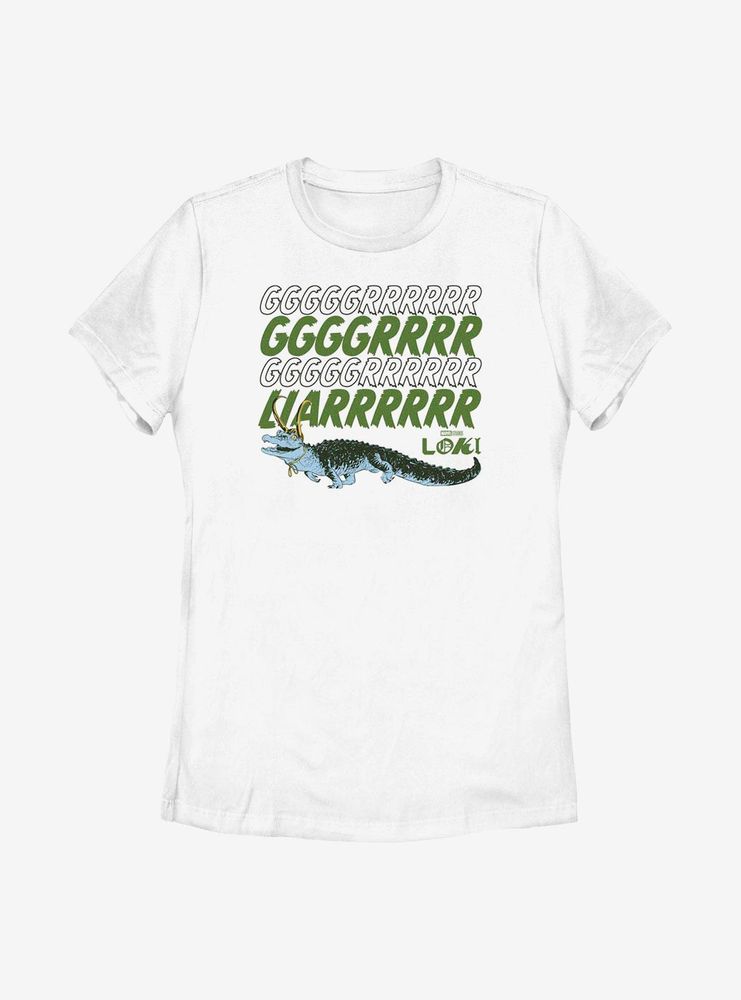 Marvel Loki Alligator Growl Womens T-Shirt