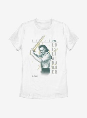 Marvel Loki Love Is Like A Dagger Womens T-Shirt