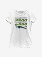 Marvel Loki Alligator Growl Youth Girls T-Shirt