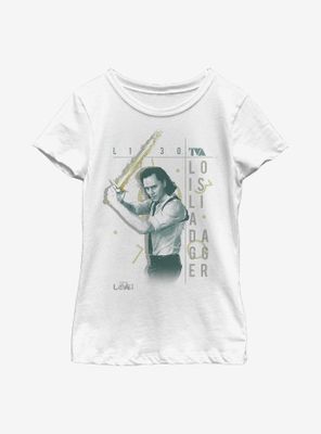 Marvel Loki Love Is Like A Dagger Youth Girls T-Shirt