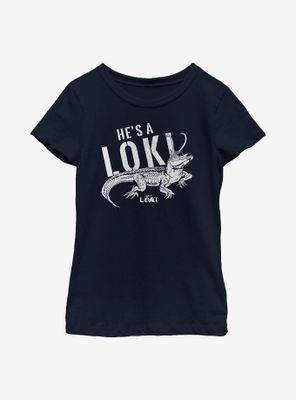 Marvel Loki Alligator Youth Girls T-Shirt