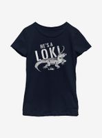 Marvel Loki Alligator Youth Girls T-Shirt