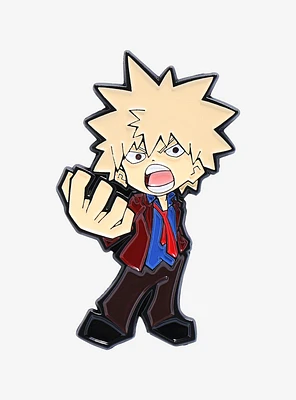 My Hero Academia: Two Heroes Chibi Bakugo in Suit Enamel Pin - BoxLunch Exclusive