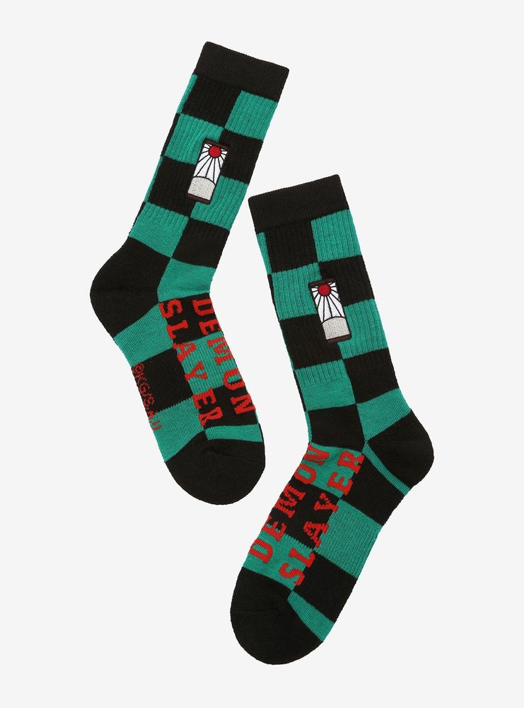 Demon Slayer: Kimetsu no Yaiba Tanjiro Kamado Crew Socks - BoxLunch Exclusive