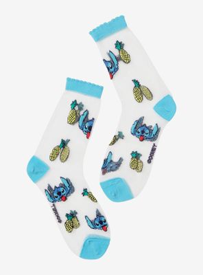 Disney Lilo & Stitch Pineapple Sheer Socks - BoxLunch Exclusive