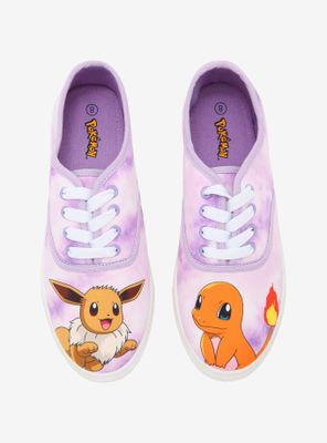 Pokemon Eevee & Charmander Lace-Up Sneakers